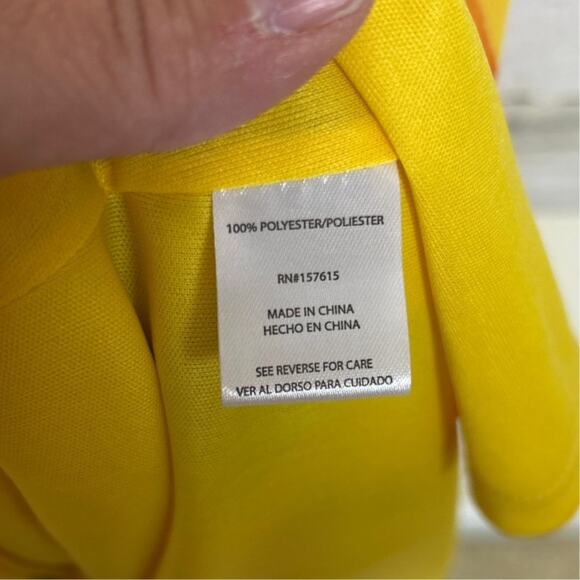 Tahari ASL Womens 10 Yellow Floral Chiffon Halter Neck Lined Tie-Back Maxi Dress - Picture 8 of 8